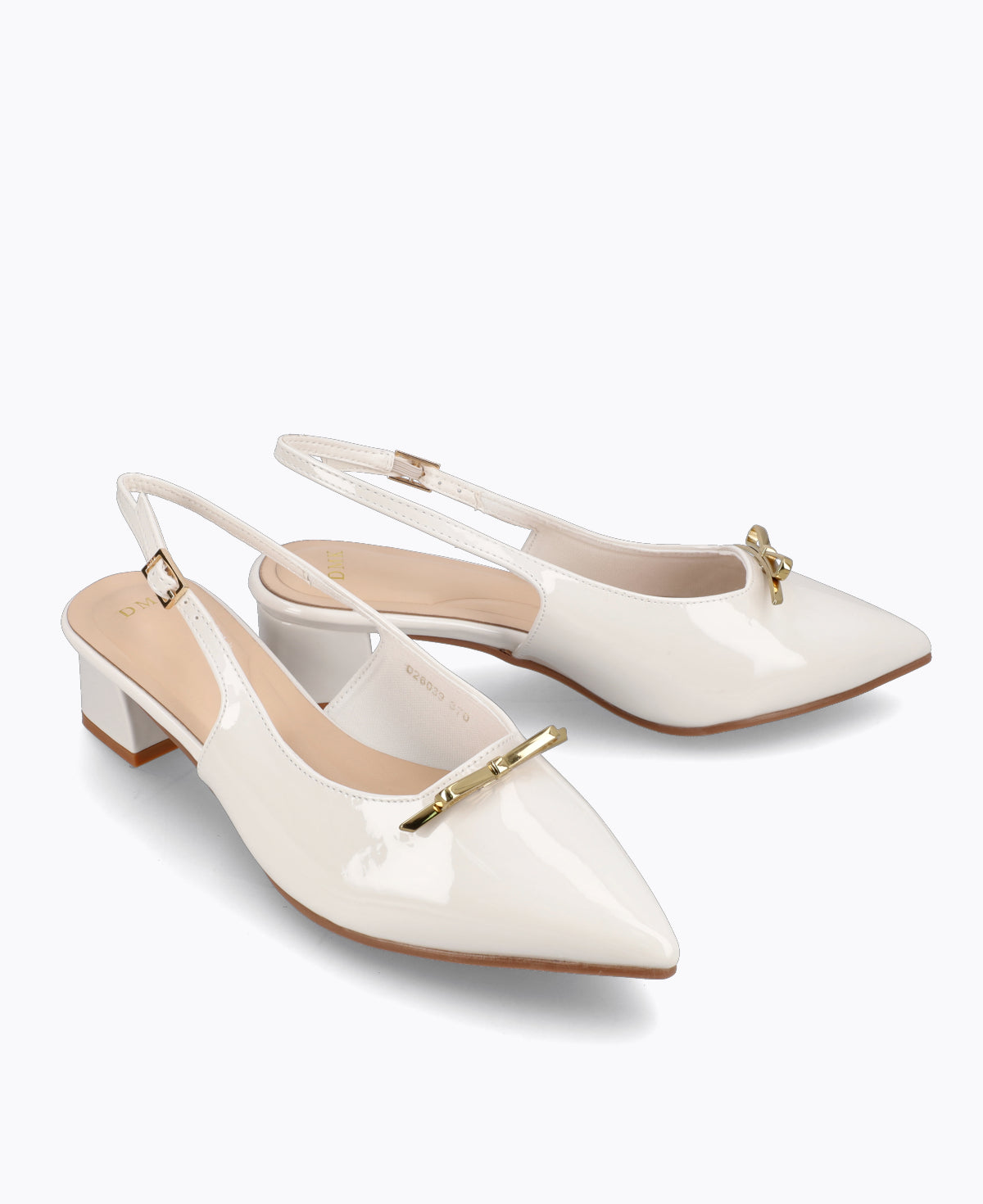 Amora Slingback Heel Pumps - Beige