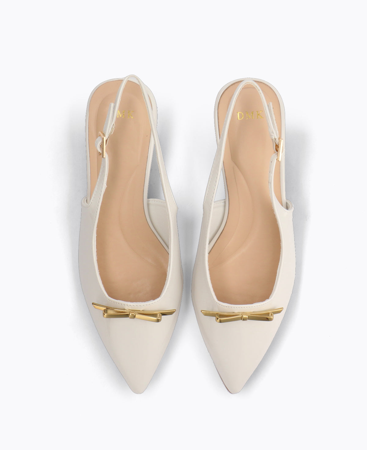 Amora Slingback Heel Pumps - Beige