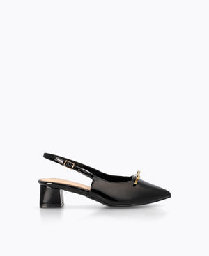 Amora Slingback Heel Pumps - Black