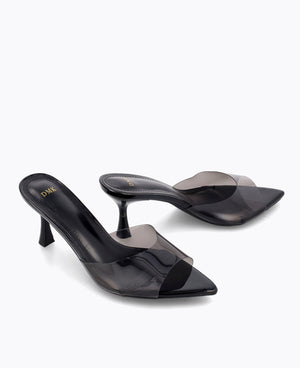 Ariel Heel Sandals - Black