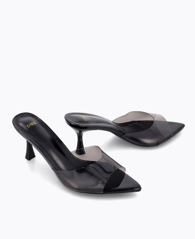 Ariel Heel Sandals - Black
