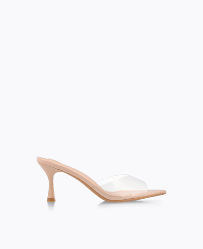 Ariel Heel Sandals - Nude