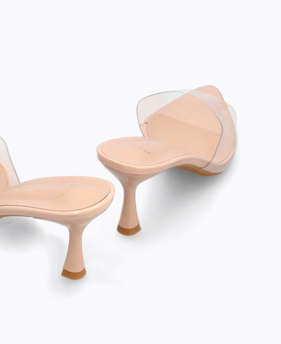 Ariel Heel Sandals - Nude