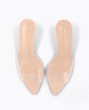 Ariel Heel Sandals - Nude
