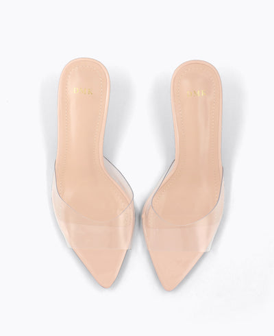 Ariel Heel Sandals - Nude