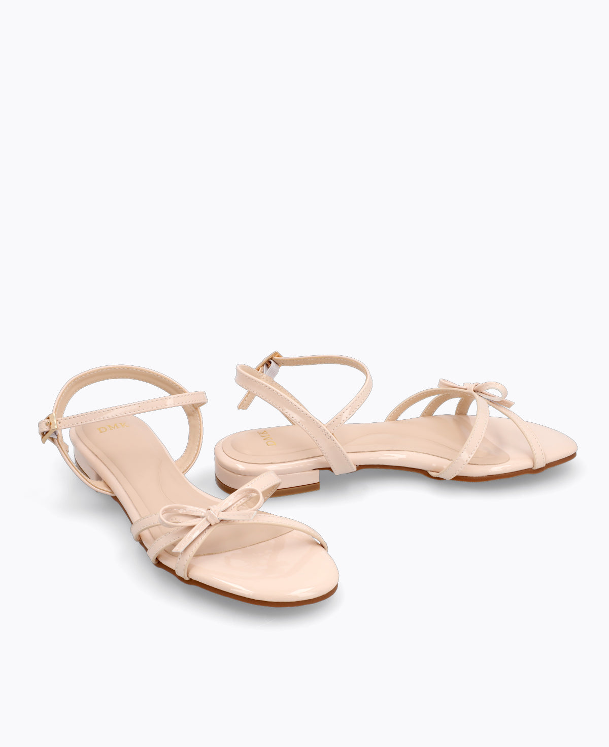 Aurora Bow Flat Sandals - Nude