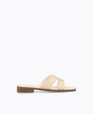 Billie Flat Sandals - Beige