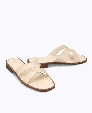Billie Flat Sandals - Beige