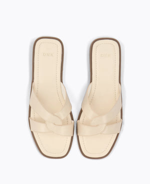Billie Flat Sandals - Beige