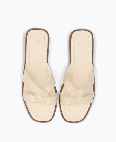 Billie Flat Sandals - Beige
