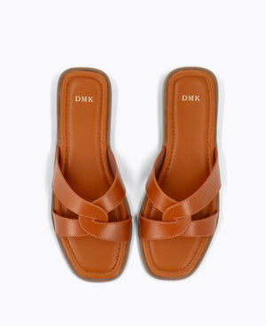 Billie Flat Sandals - Camel