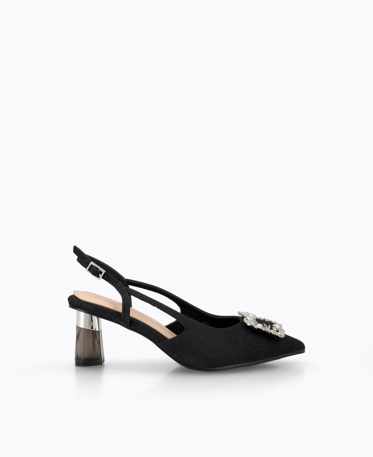 Briella Slingback Heel Pumps - Black