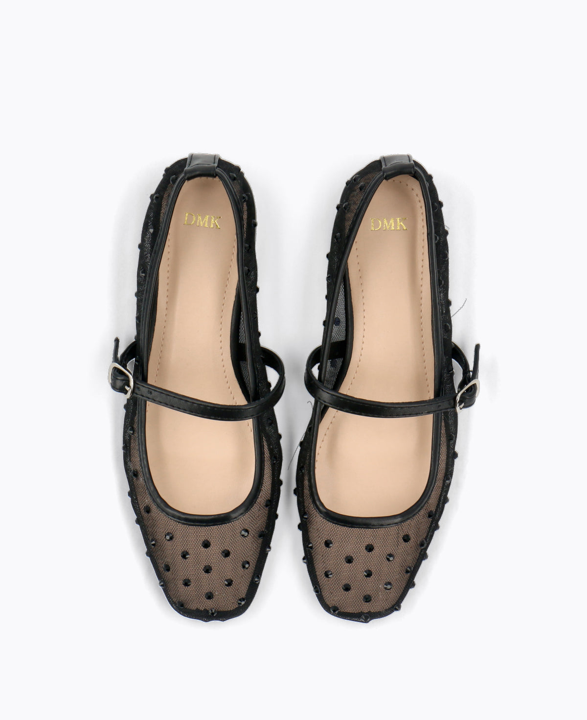 Calista Mesh Mary Janes - Black