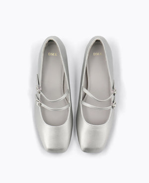 Carrie Mary Janes - Silver