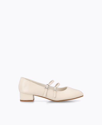 Carrie Mary Janes - Matte Beige