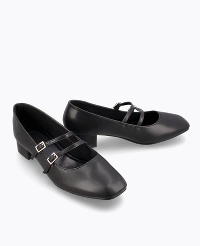 Carrie Mary Janes - Matte Black