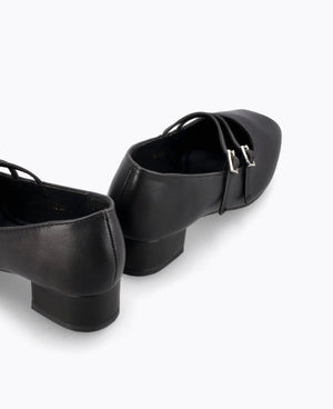 Carrie Mary Janes V2 - Matte Black