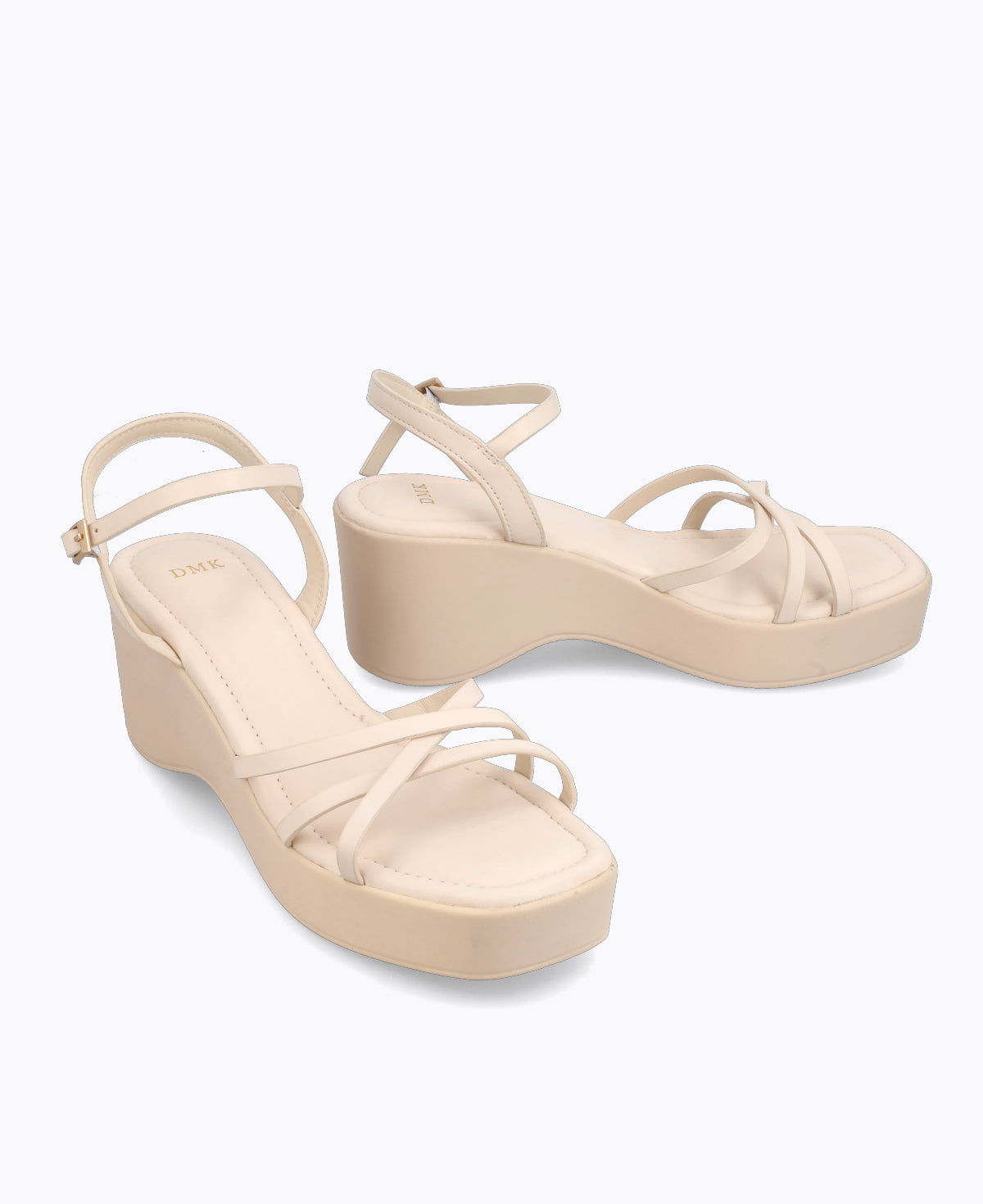 Celestial Platform Heel Sandals - Beige
