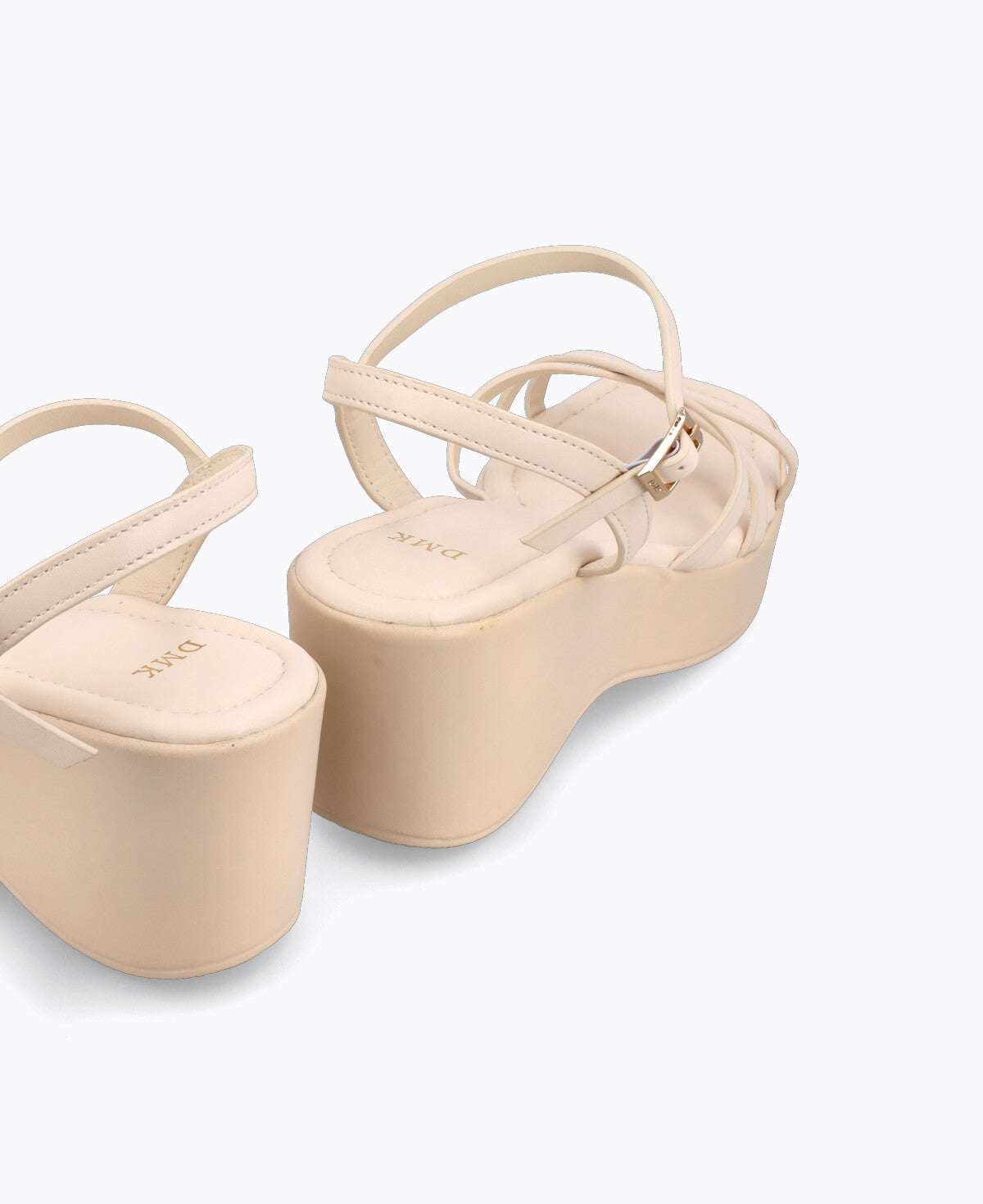 Celestial Platform Heel Sandals - Beige