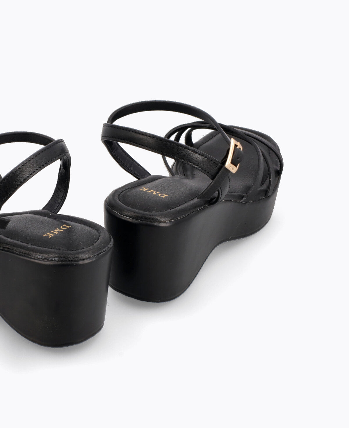 Celestial Platform Heel Sandals - Black