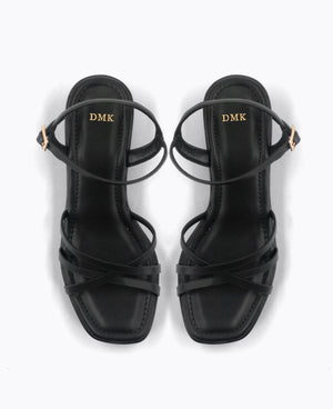 Celestial Platform Heel Sandals - Black