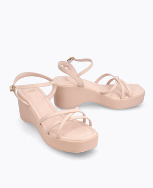 Celestial Platform Heel Sandals - Pink