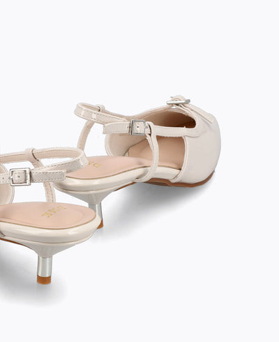 Celine Slingback Heel Pumps - Beige