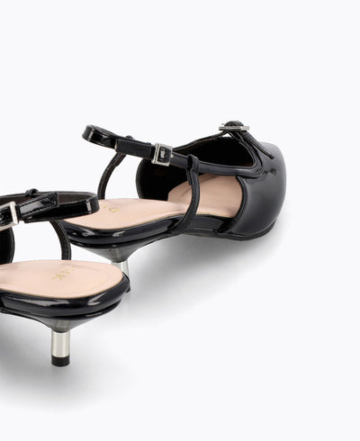 Celine Slingback Heel Pumps - Black