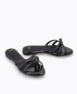 Chernice Flat Sandals - Black