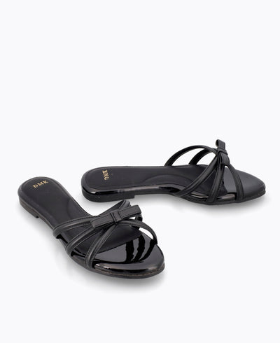 Chernice Flat Sandals - Black