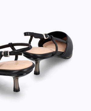 Clara Slingback Heel Pumps - Black