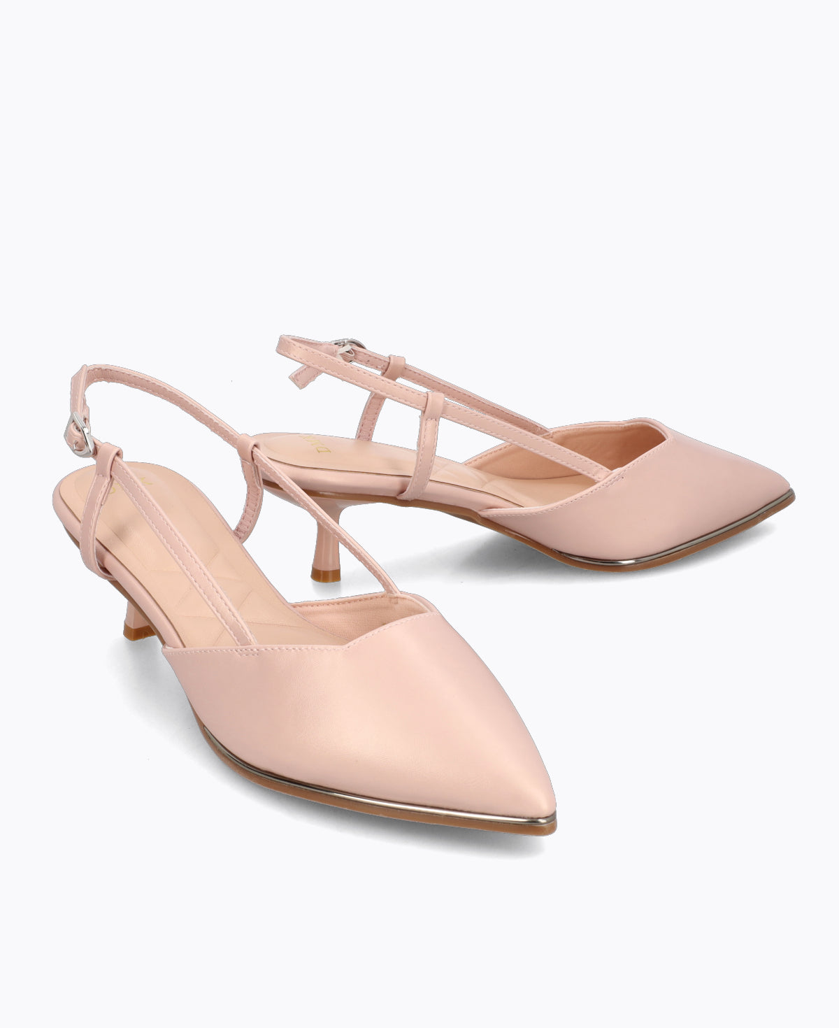 Clara Slingback Heel Pumps - Pink