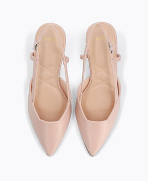 Clara Slingback Heel Pumps - Pink