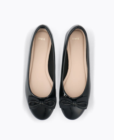 Claudia Ballerina Flats - Black