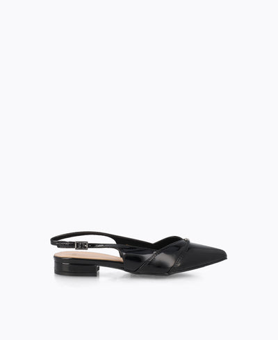 Colette Slingback Heel Pumps - Black