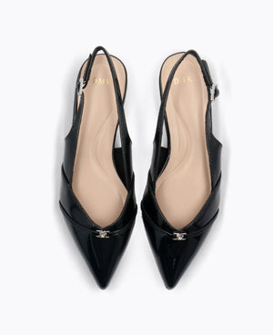 Colette Slingback Heel Pumps - Black