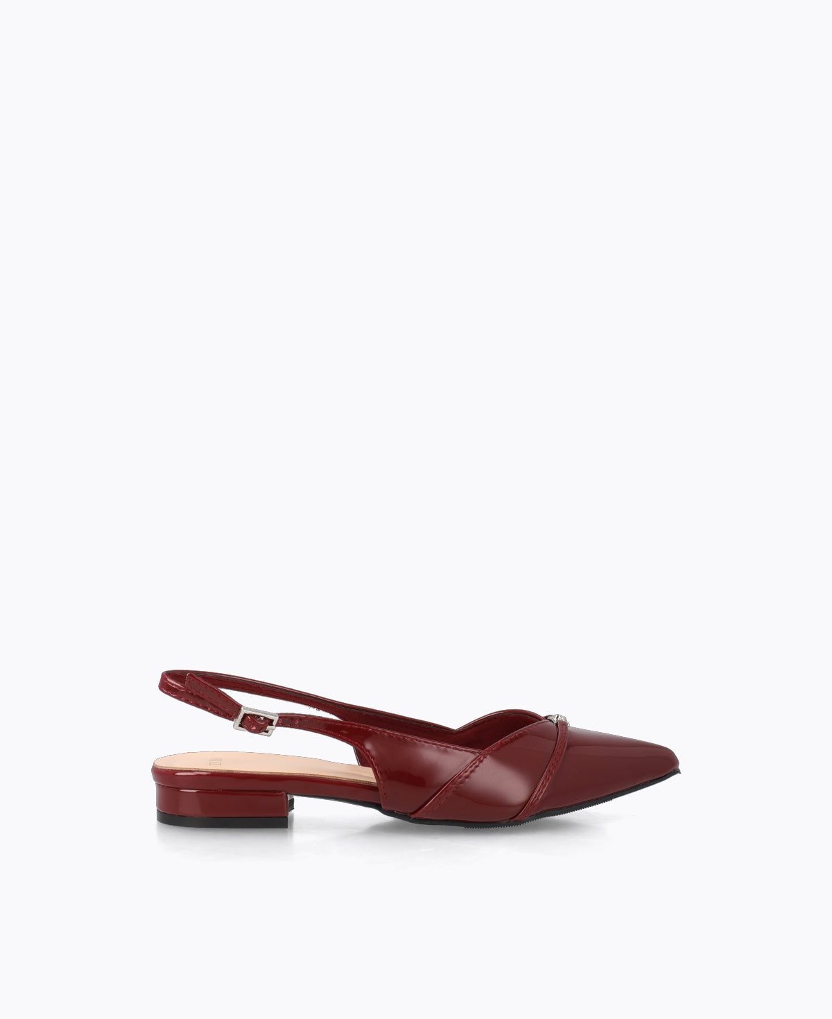 Colette Slingback Heel Pumps - Maroon