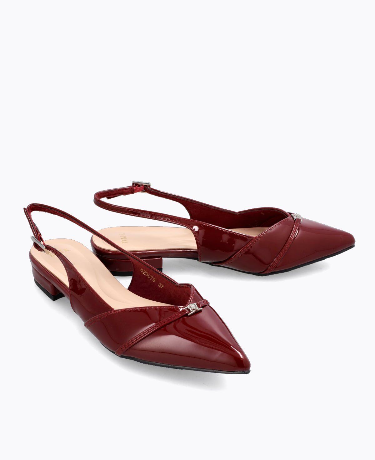 Colette Slingback Heel Pumps - Maroon