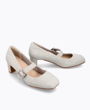 Delphi Mary Janes - Grey