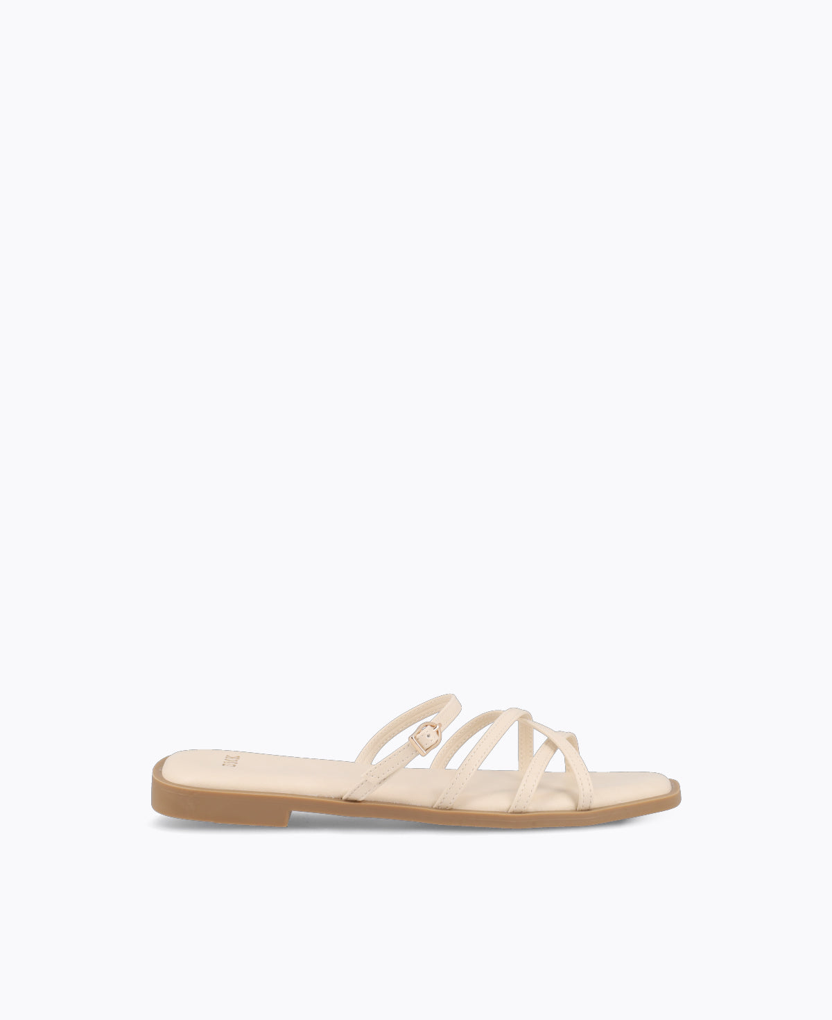 Elly Flat Sandals - Beige