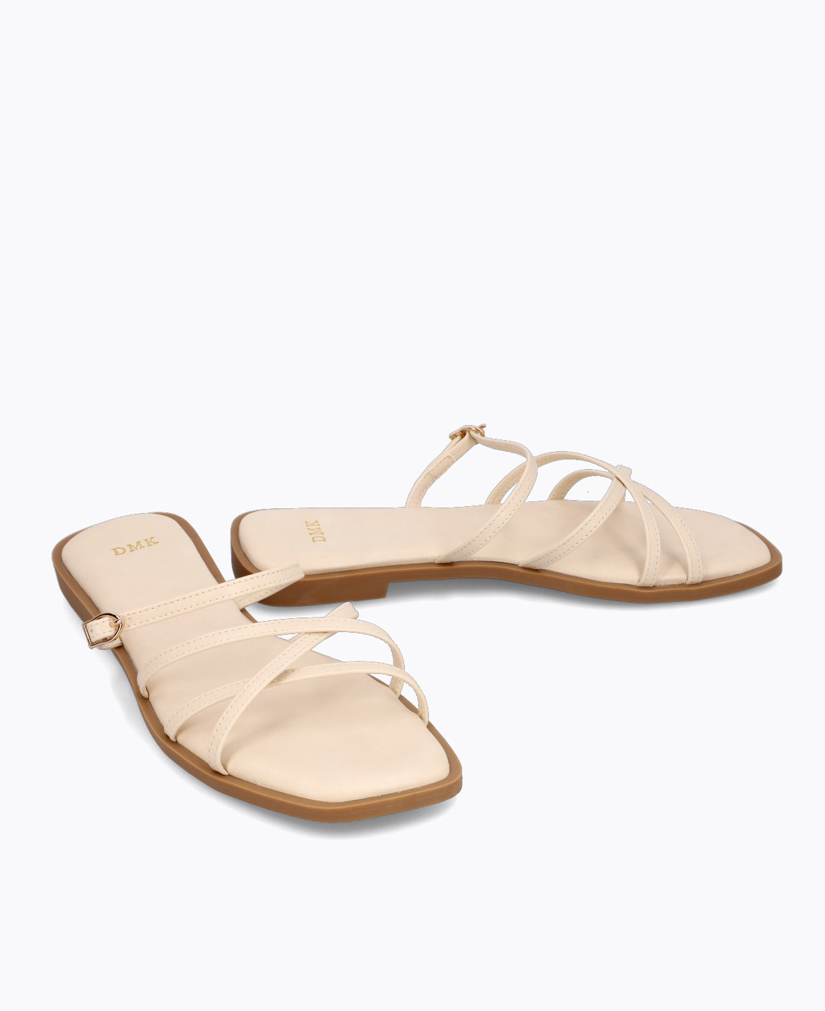 Elly Flat Sandals - Beige