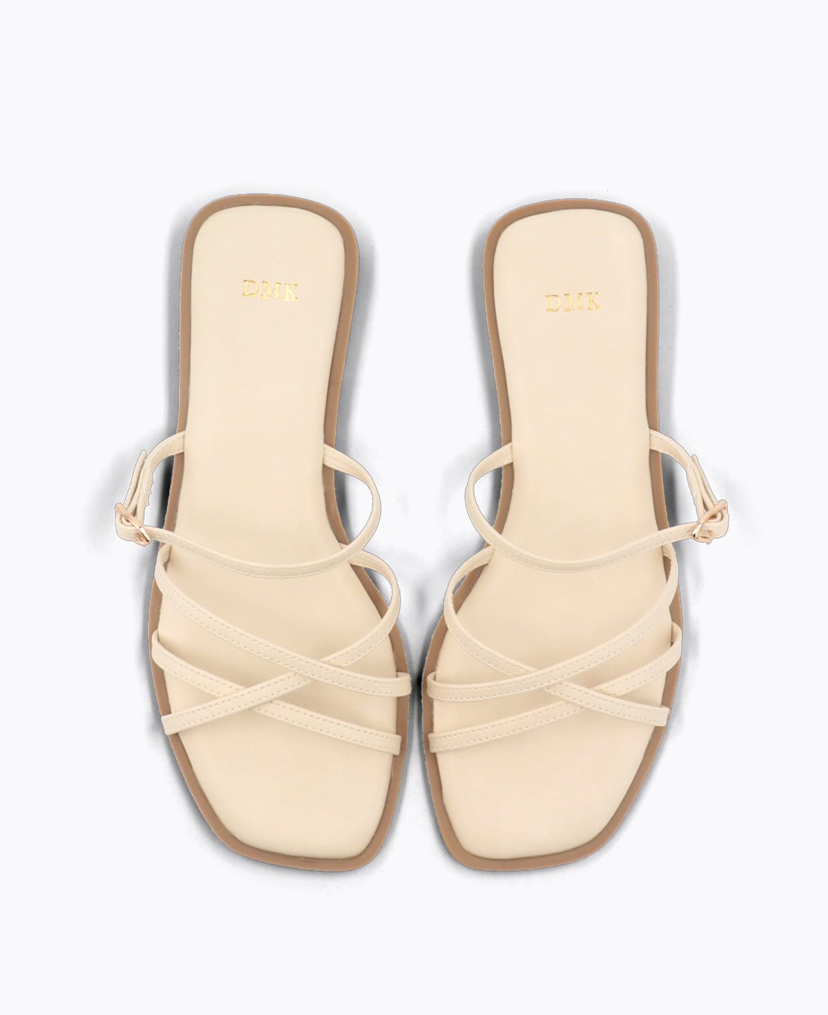 Elly Flat Sandals - Beige