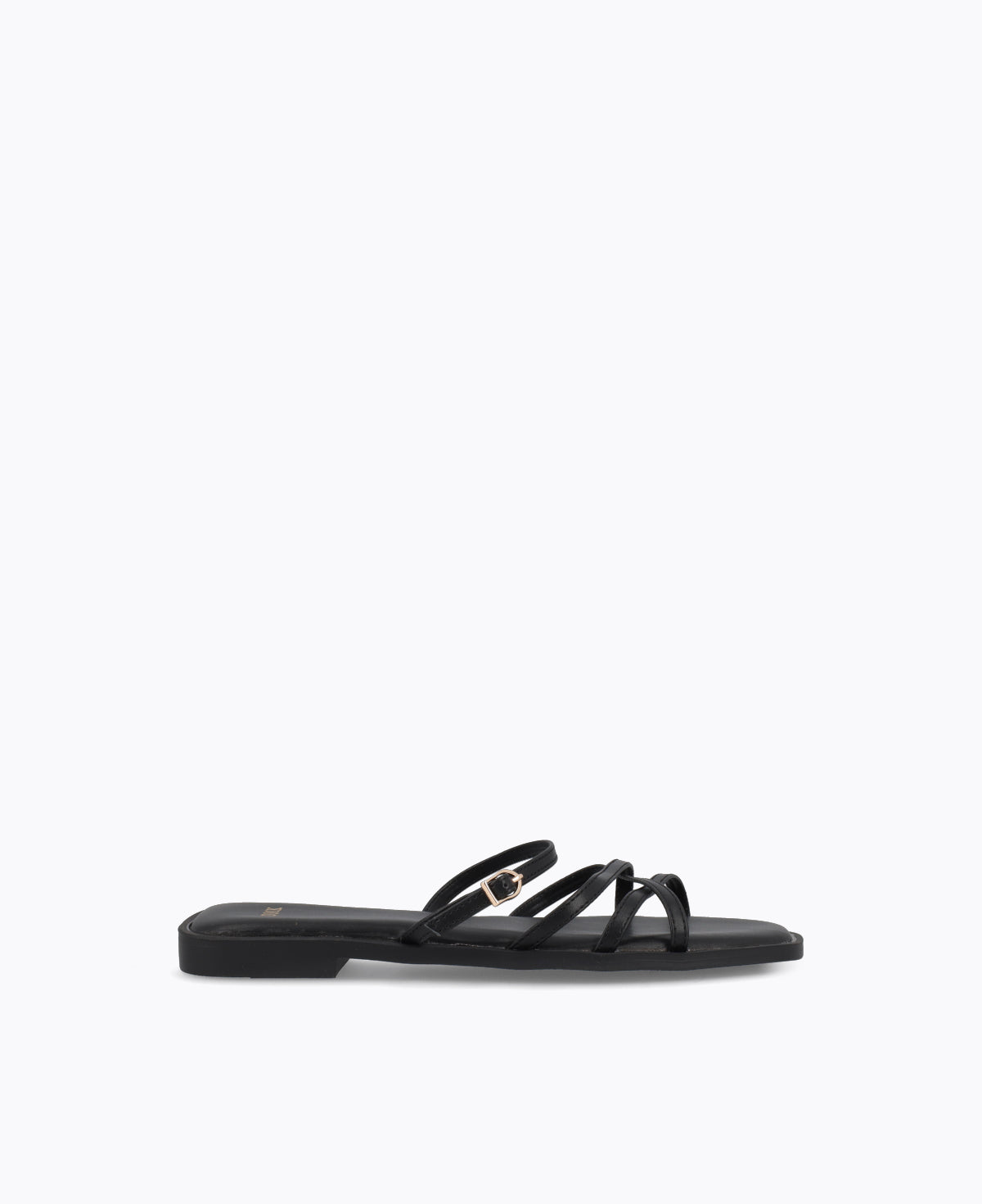Elly Flat Sandals - Black