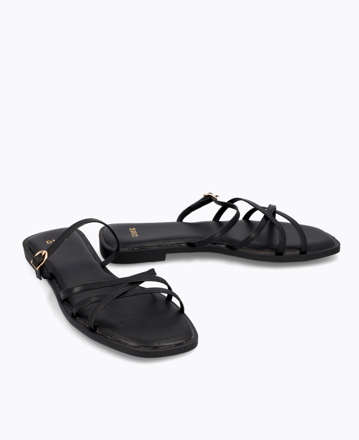 Elly Flat Sandals - Black