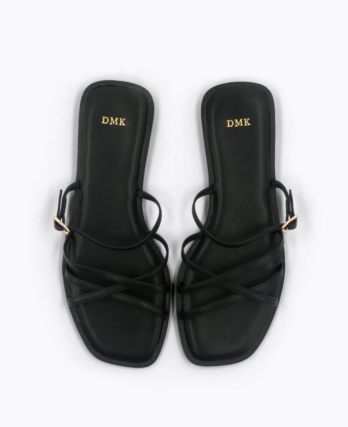 Elly Flat Sandals - Black