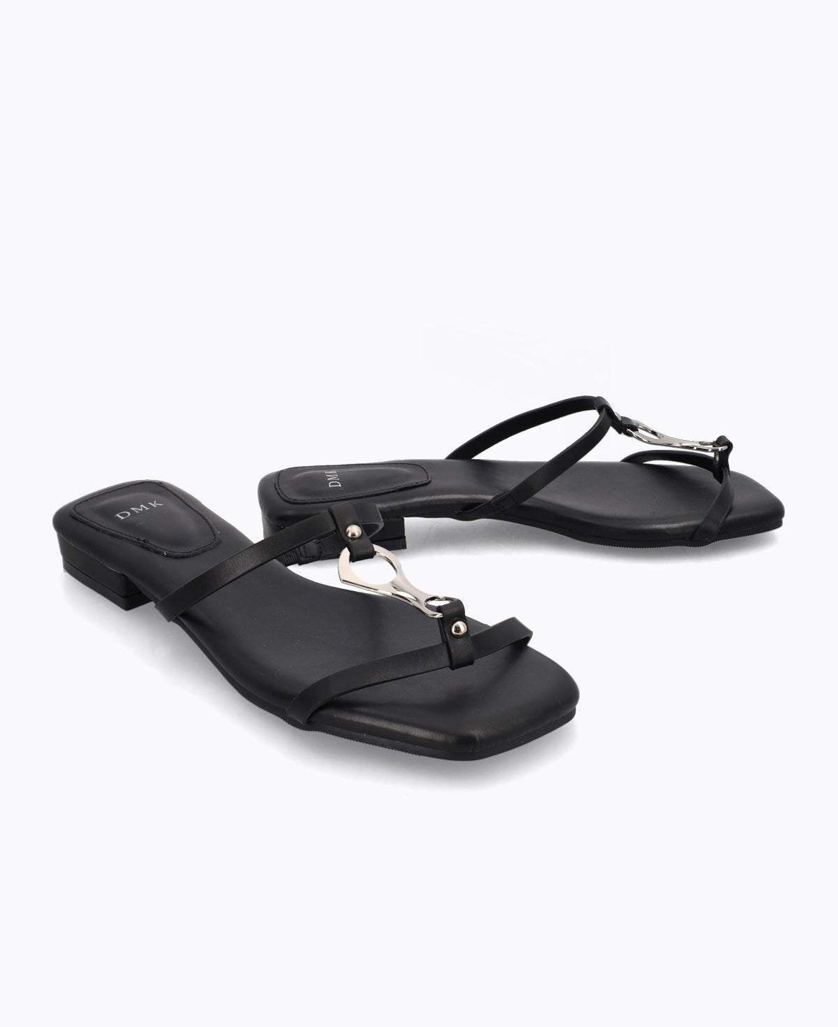 Emma Flat Sandals - Black