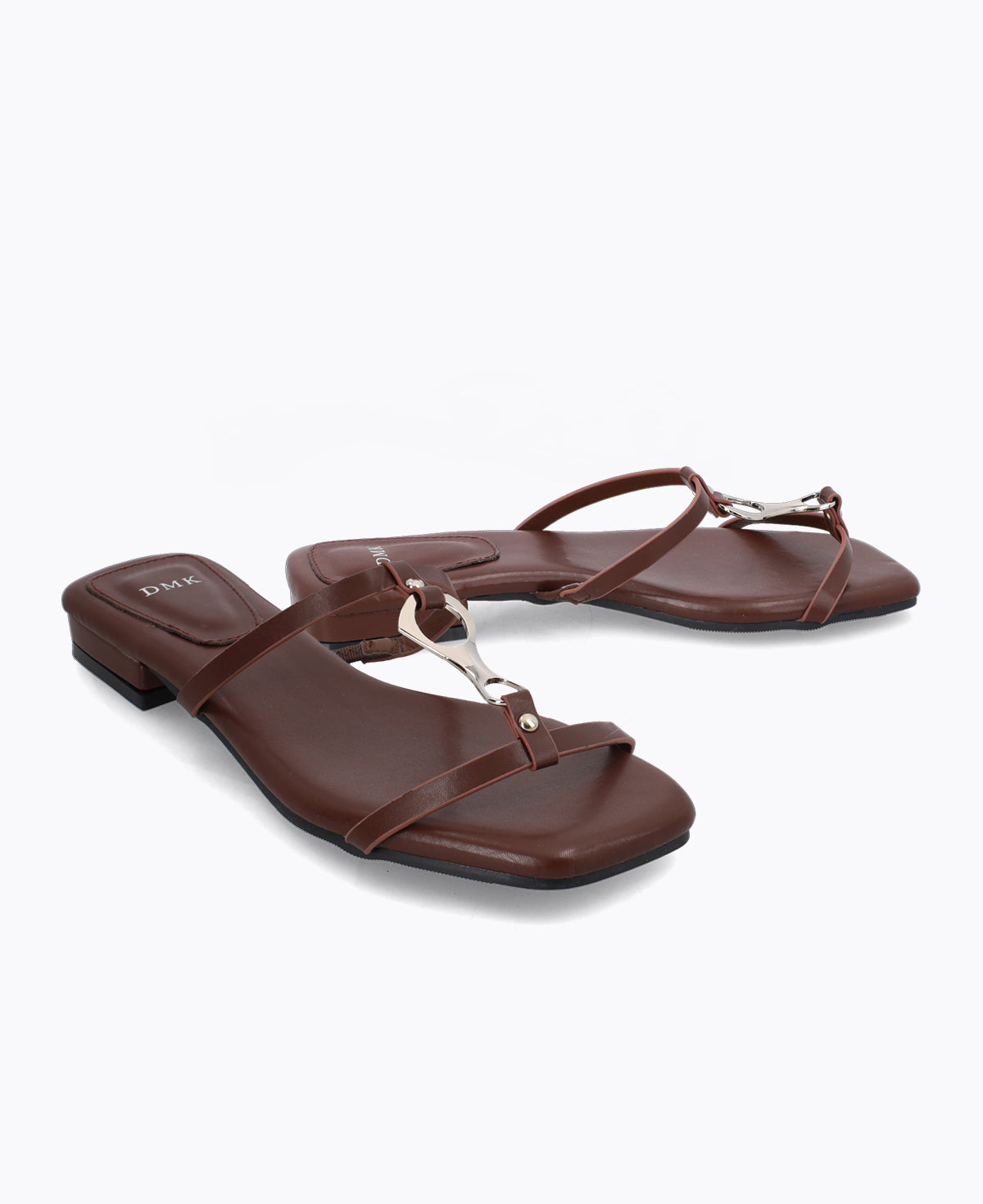 Emma Flat Sandals - Brown