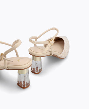 Esme Heel Pumps - Beige