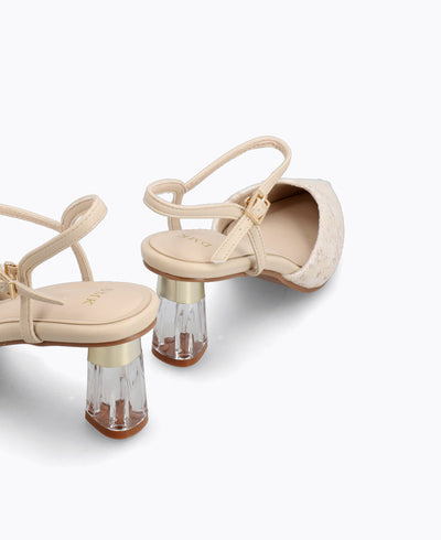 Esme Heel Pumps - Beige