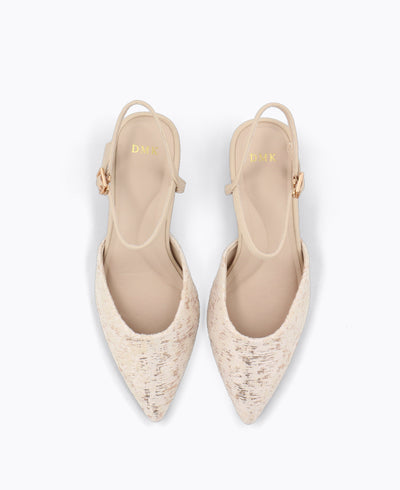 Esme Heel Pumps - Beige